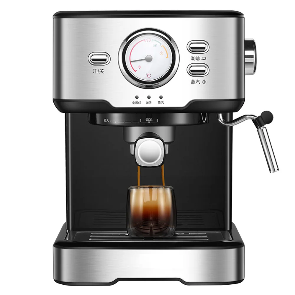 Profissional italiano máquina de café Expresso Semi-automática, Máquina de Café Manual do Leite de espuma de dois níveis de Vapor a 20 bar de Pressão da Bomba de máquina de Café