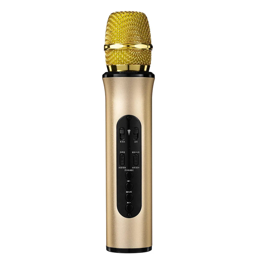 Profissional portátil sem Fio compatíveis com Bluetooth, Microfone, alto-Falante Cantar Karaoke Transmissão de Bolso Duplo alto-Falante Venda Quente