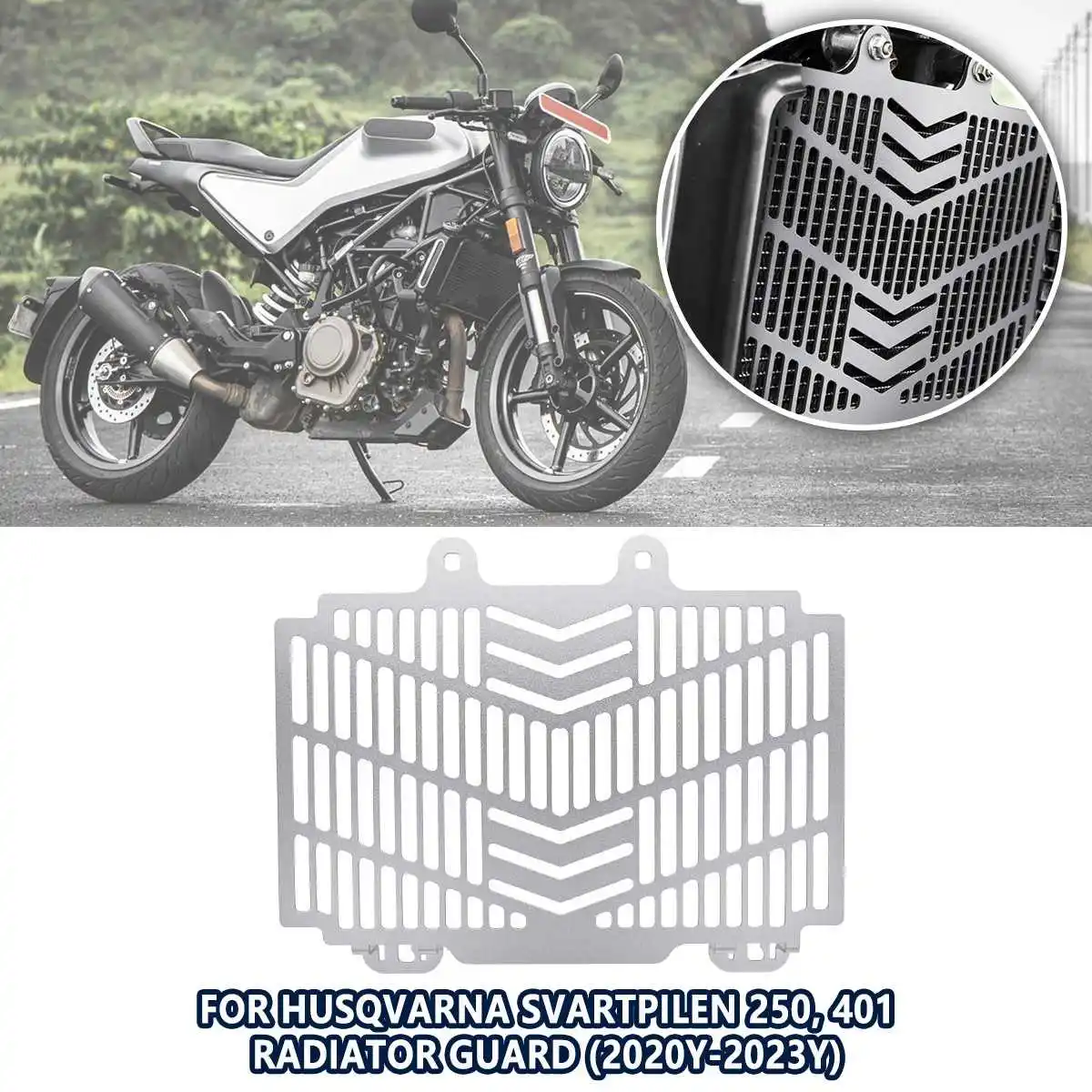Protetor de radiador Capas de proteção Para a Husqvarna SVARTPILEN 250/401 2020 2021 2022 Motocicleta Parte Guardas de Proteção