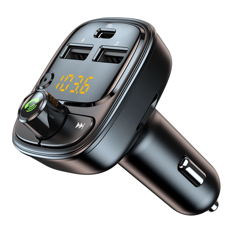 Quente Bluetooth 5.0 Transmissor FM bluetooth Car Rádio MP3 Player Com Modulador de QC 3.0 PD 24W USB carregador Rápido Adaptador para Carro