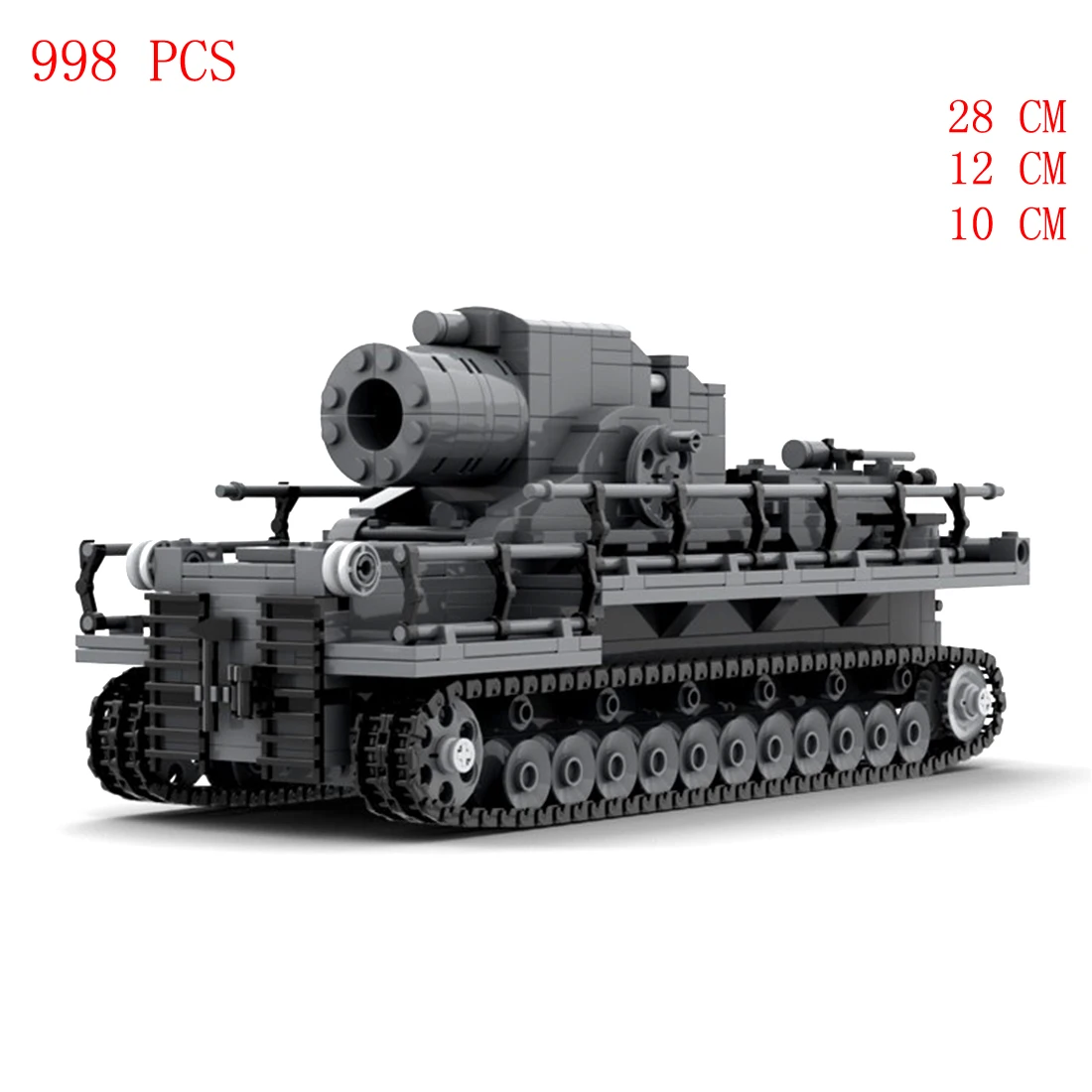 quente militar WW2 Exército alemão técnica de equipamento Karl artilharia Pesada de veículos tanque de guerra de armas modelo de Bloco de Construção de blocos de brinquedos