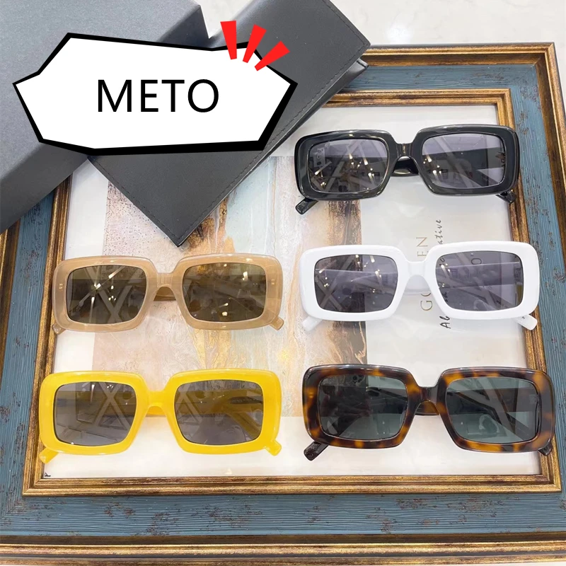 Quente-vendendo a Praça Vintage de Luxo, Óculos de sol Designer METO Para Homens Mulheres e a Marca de Grandes Óculos de Armação de Óculos SL534