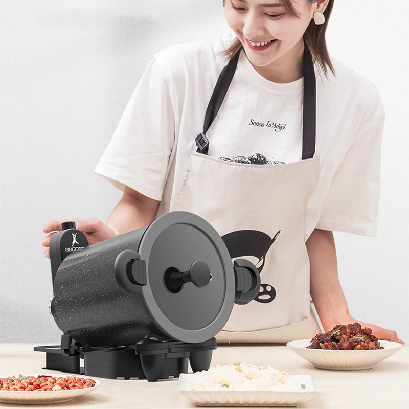 Rotação de 360° ao ar livre e cozinha caseira máquina Não-inflamável máquina de cozinhar arroz Frito máquina de macarrão Frito máquina de Churrasco