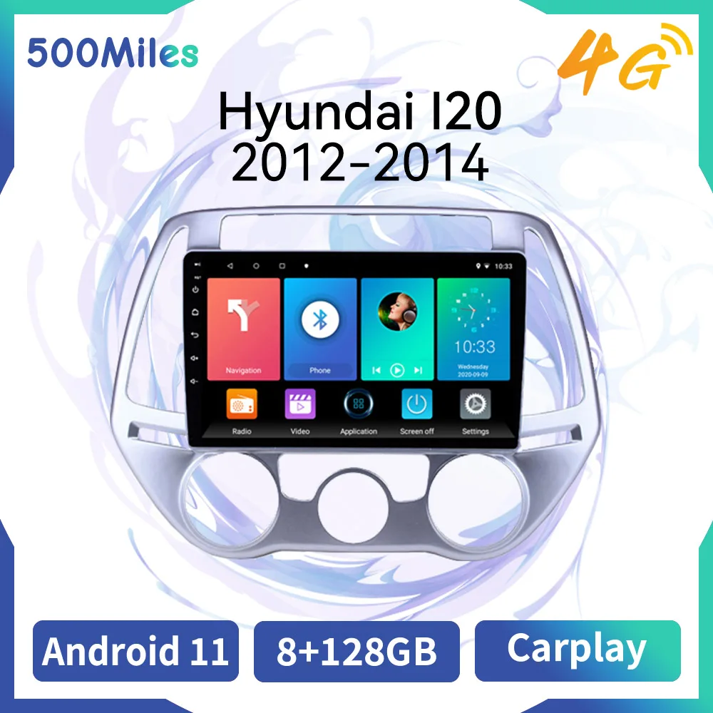 Rádio Do Carro Para Hyundai I20 2012-2014 2 Din Android Som Do Carro Gps De Navegação De Rádio De Carro Multimídia Vídeo Player