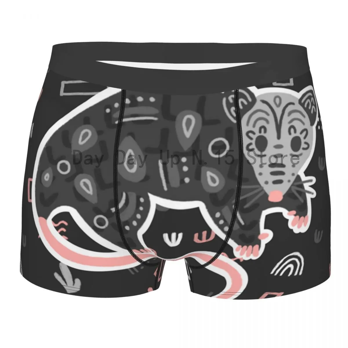 Sexy Gambá Boxers Shorts, Cuecas Masculinas Breathbale Animal De Estimação Cuecas Cueca