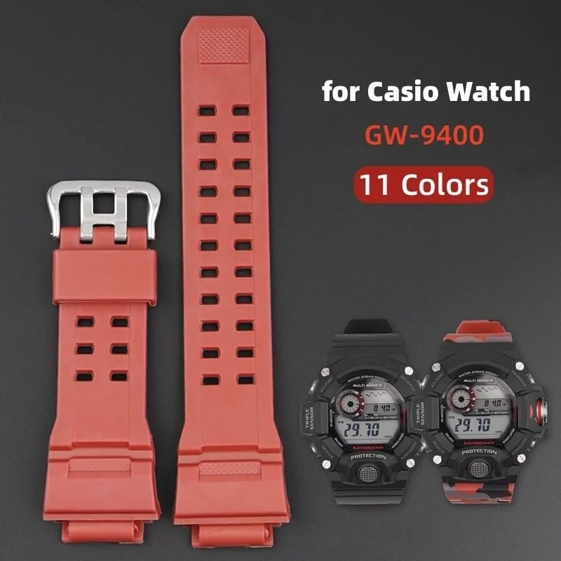 Substituição Pulseira de Resina, Alça Para Casio G Shock GW9400 GW 9400 GW9300 Impermeável Watchbands de Borracha Faixa de Relógio de Pulseira