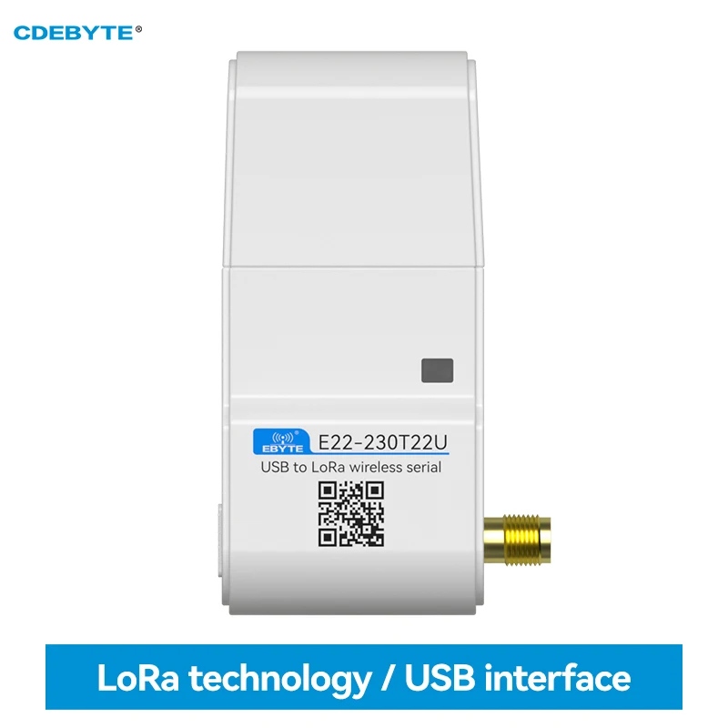 SX1262 230.125 MHz Lora sem Fio RF Módulo CDEBYTE E22-230T22U Menor Poder de 22dbm de Longa Distância de 5Km LBT RSSI USB com Antena