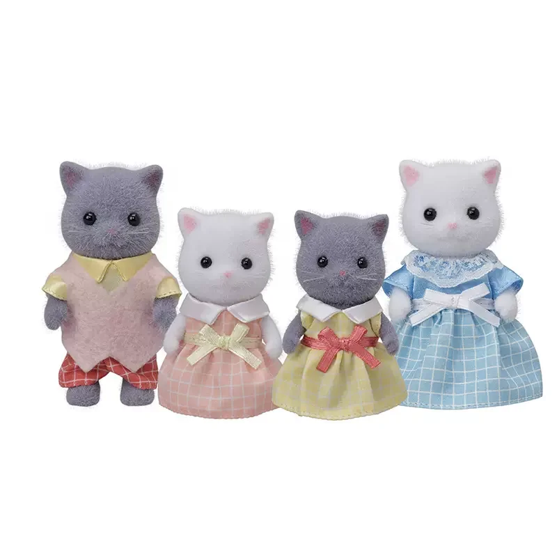 Sylvanian Famílias Gato persa família Família 4pcs Conjunto de Animais Brinquedos Bonecas Novo na Caixa 5455