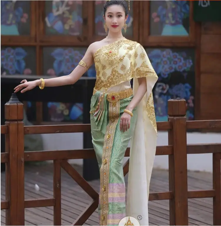 Tailândia Hotel De Boas-Vindas Vestido Tailandês Vestido De Noiva Sudeste Da Ásia Mulheres