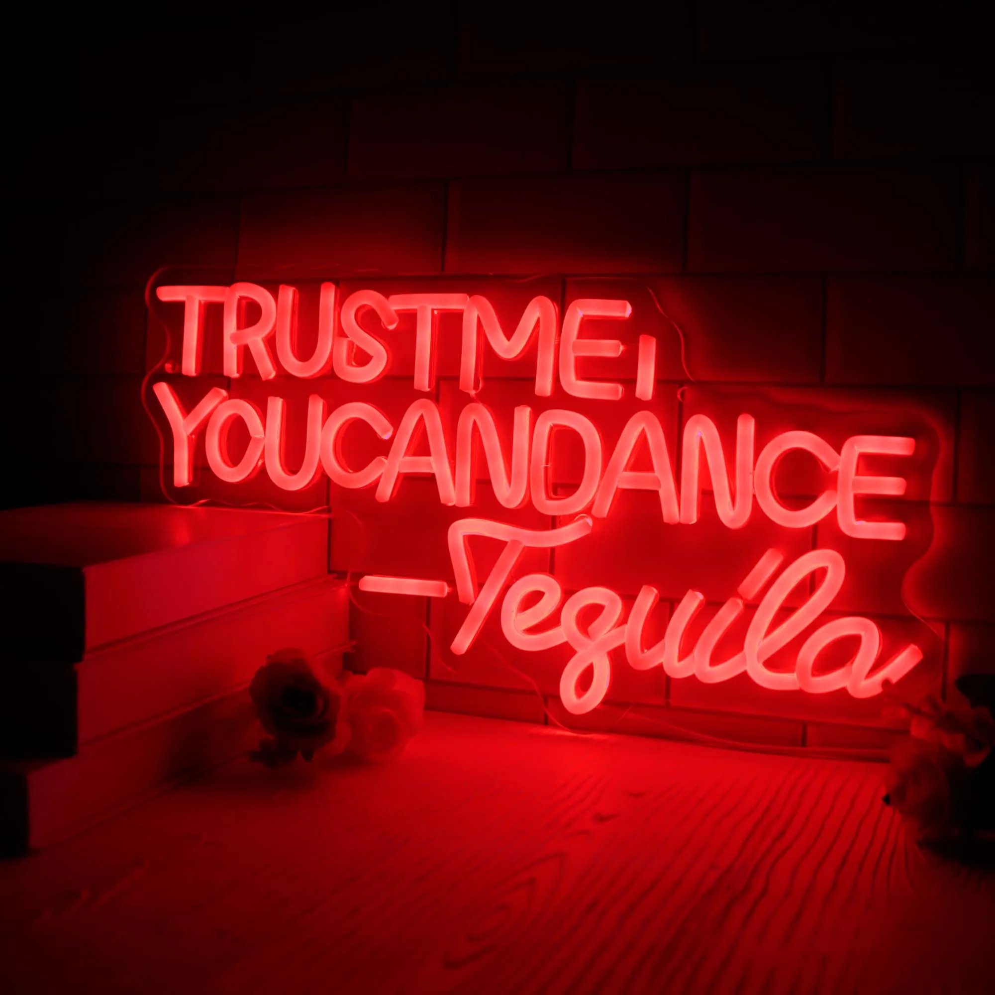 Tequila Luz de Néon Confie em Mim, Você Pode Dançar Tequila Neon LED Sinal de Luz Sinal de Barra Clube de Café de Parede Decoração Arte