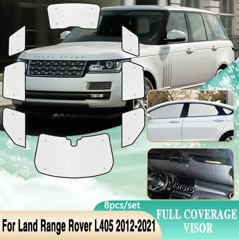 Total Cobre Chapéus-De-Sol Para A Terra Range Rover L405 Acessórios De 2012~2021 Pára-Brisa Do Windows Carro De Proteção Solar Viseira 2013 2014 2015