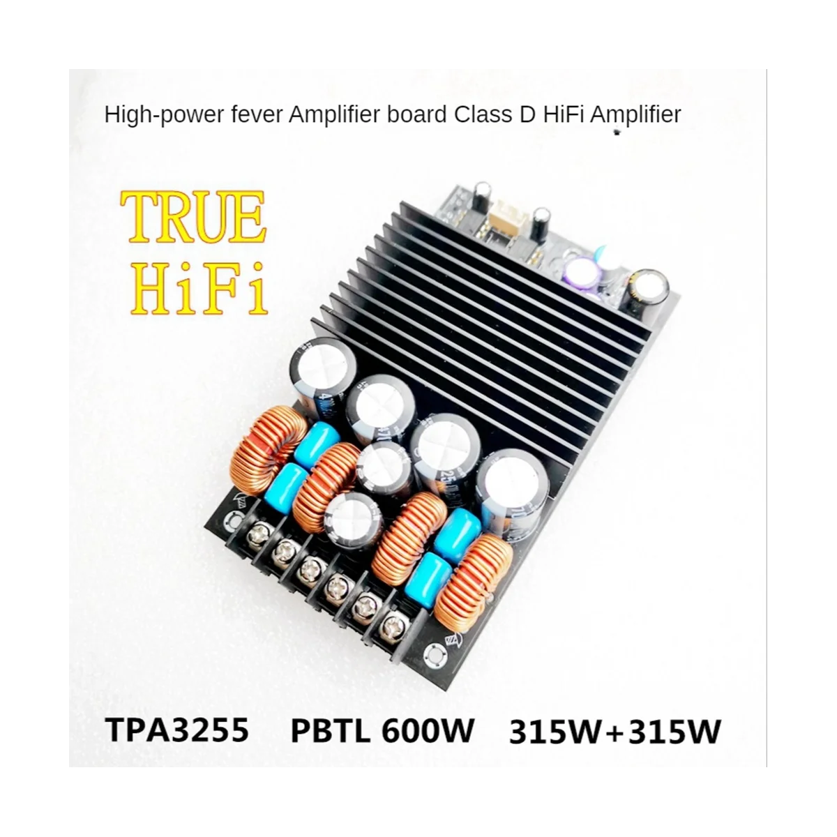 TPA3255 Febre APARELHAGEM hi-fi Amplificador Digital Placa de 315W+315W de Alta Potência de 2.0 Canais Estéreo PBTL 600W Classe D Amplificador HIFI
