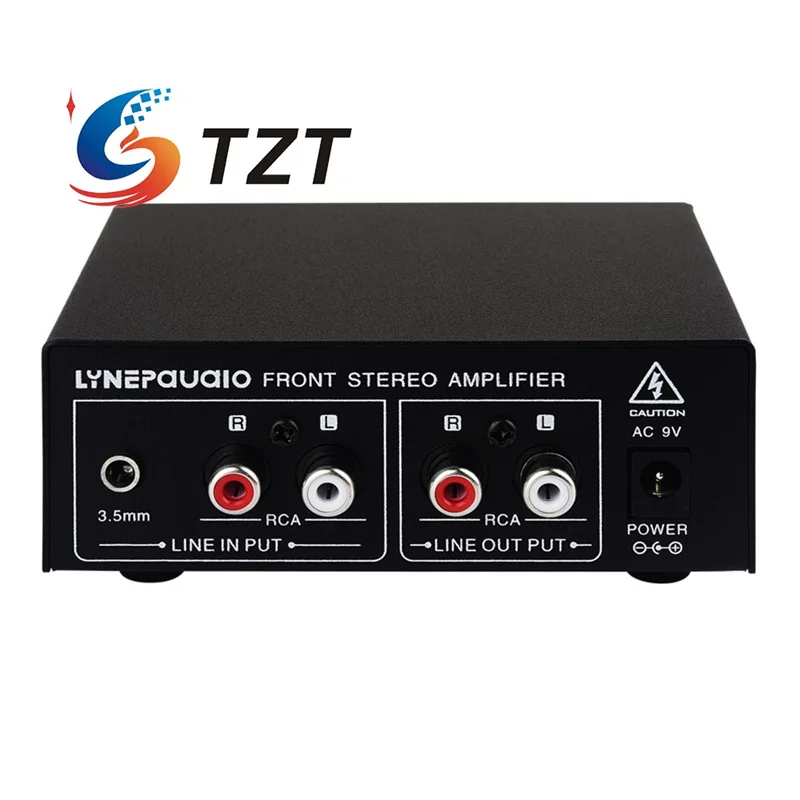 TZT B022 Estéreo pré-Amplificador pré-amplificador de alto-Falante Ativo pré-amplificador de Fone de ouvido com 6,35 mm e 3,5 mm Interfaces