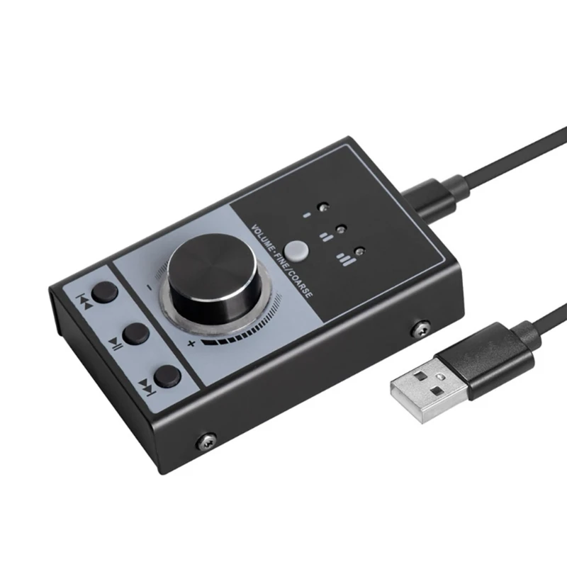 USB Controlador de Volume Botão de Volume Mudo/Reproduzir/Pausa/para Trás/para a Frente Função Portátil Volume de Controle Remoto