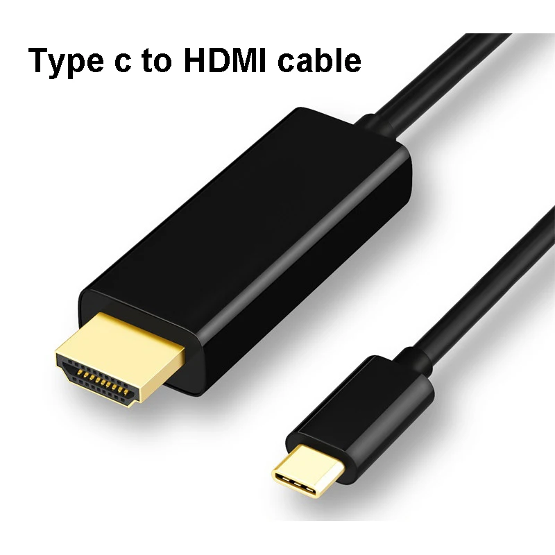 USB para Cabo de 4K Tipo c para o Adaptador de 1,8 M para MacBook Samsung Galaxy S10/S9 Huawei Xiaomi Tipo c para cabo