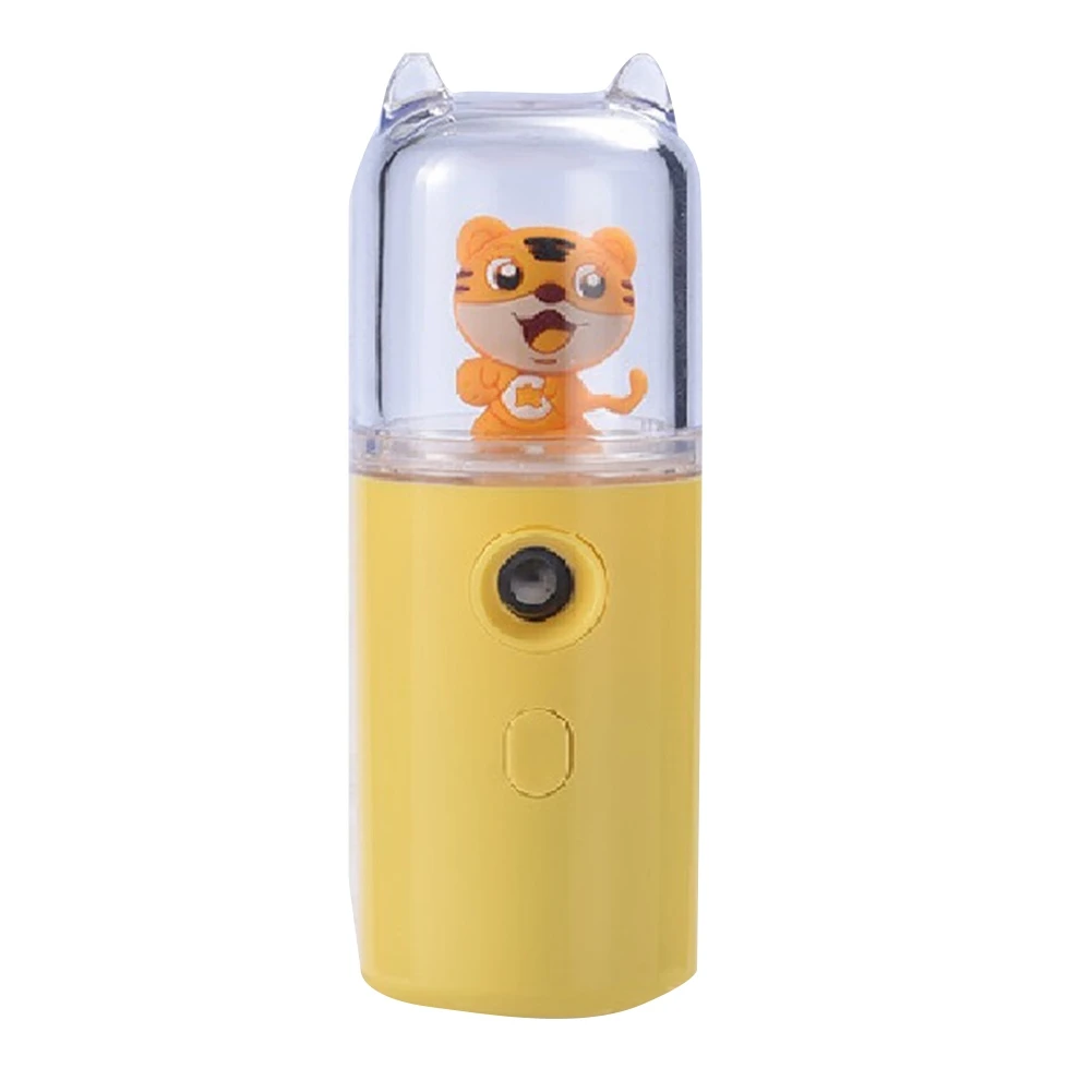 USB Umidificador Domésticos USB área de Trabalho Umidificador Dois de Luz Ajustável Hidratante de Rosto Navio Amarelo