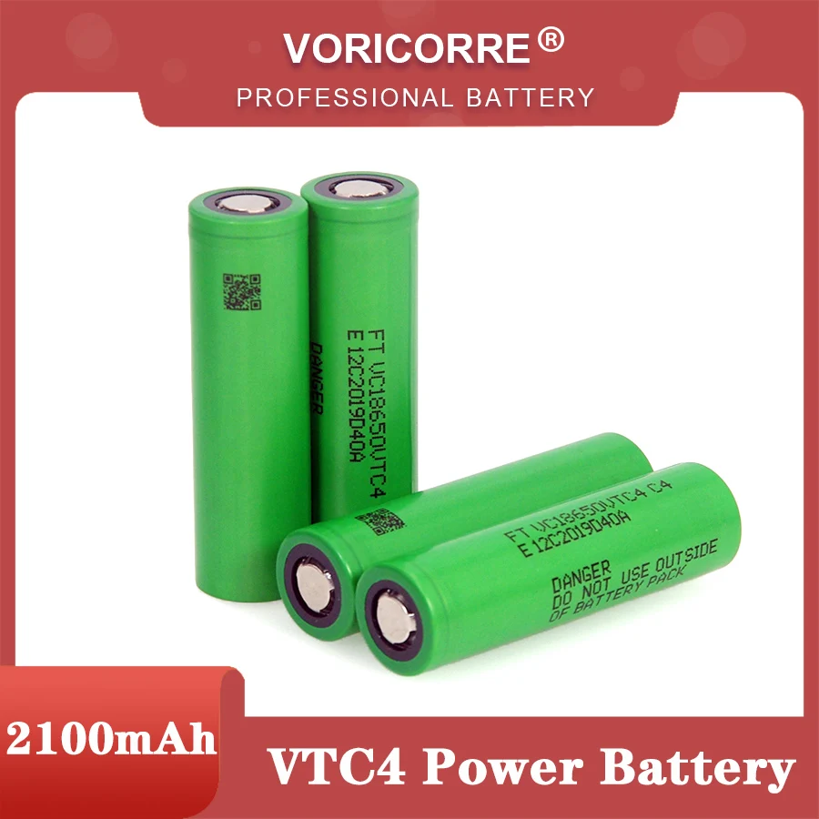 VariCore 100% Original 3,6 V 18650 VTC4 2100mAh de Alta drenagem 30A bateria VC18650VTC4 para ferramentas elétricas