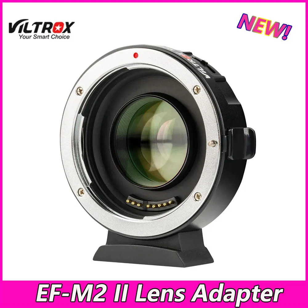 Viltrox EF-M2 II Focal Reducer Booster Adaptador de Auto-foco de 0,71 x para Canon EF lente de montagem para M43 câmara GH5 GH4 GF7GK GX7 E-M5 II