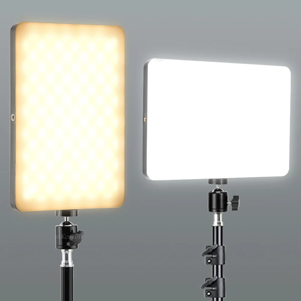 Vídeo de LED de Luz de Dimmable Fotografia Contínua de Iluminação com o Kit de Suporte de Tripé para Estúdio de Fotografia área de Trabalho de Filmagem de Disparo do YouTube