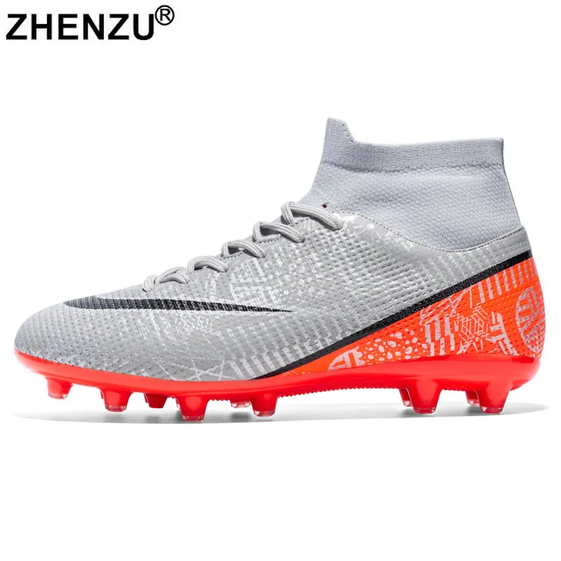 ZHENZU 33-45 de Futebol Profissional Calçados de Botas de Futebol de Homens de Crianças Meninos Futebol Chuteiras de Futebol de Crianças Sapatos de chuteiras de futebol