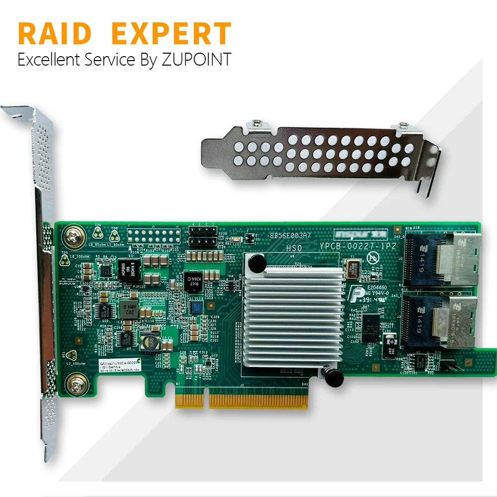 ZUPOINT INS-PUR 9207-8i Placa de Controlador RAID FW:P20 HBA É o Modo de 6Gbps SAS, SATA, PCI-E Expansor de Cartão Para ZFS FreeNAS unRAID